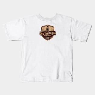 Vintage Dry Tortugas National Park Emblem Kids T-Shirt